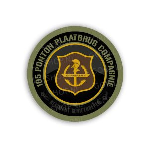 sticker 105 pontonplaat brugcompagnie