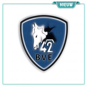 42 BVE - Sticker schild (blauw)