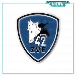 42 ZVE - Sticker schild (blauw)