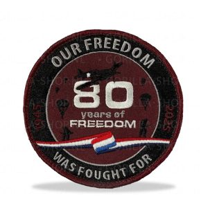 80 jaar vrijheid patch - bordeaux