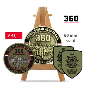 360 jaar Korps Mariniers- SPECIAL COIN KIT (Driepoot)