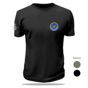 t-shirt aan- afvoertroepen