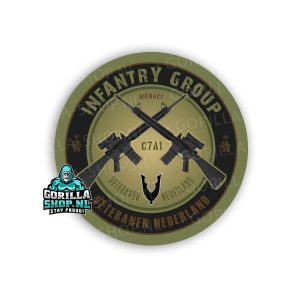 Veteraan - INFANTERIE sticker (DIEMACO)